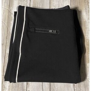 EUC  Spanx Women's Black Ankle Piped Skinny Perfect Pants SIZE‎ Small